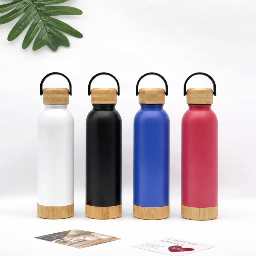 Bamboo-Cap Water Bottle