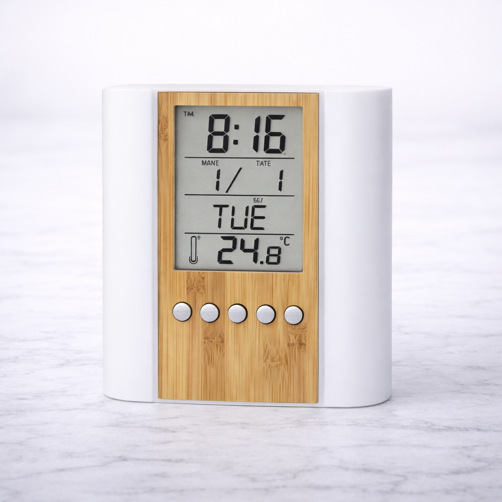 Bamboo Display Clock
