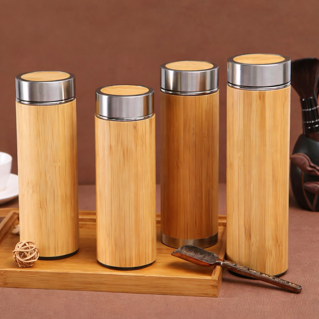 Full Bamboo Flask