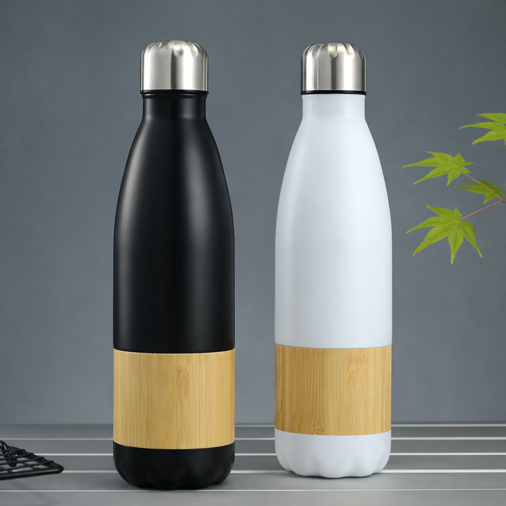 Matte Bamboo Flask