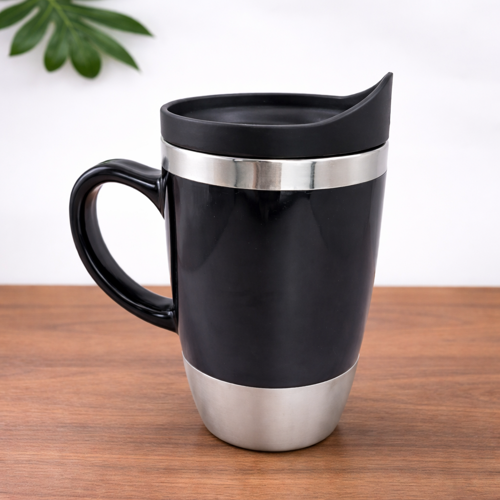 Tapered Black Mug