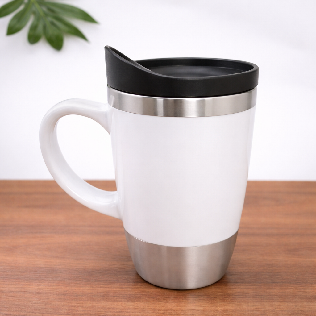 Tapered White Mug