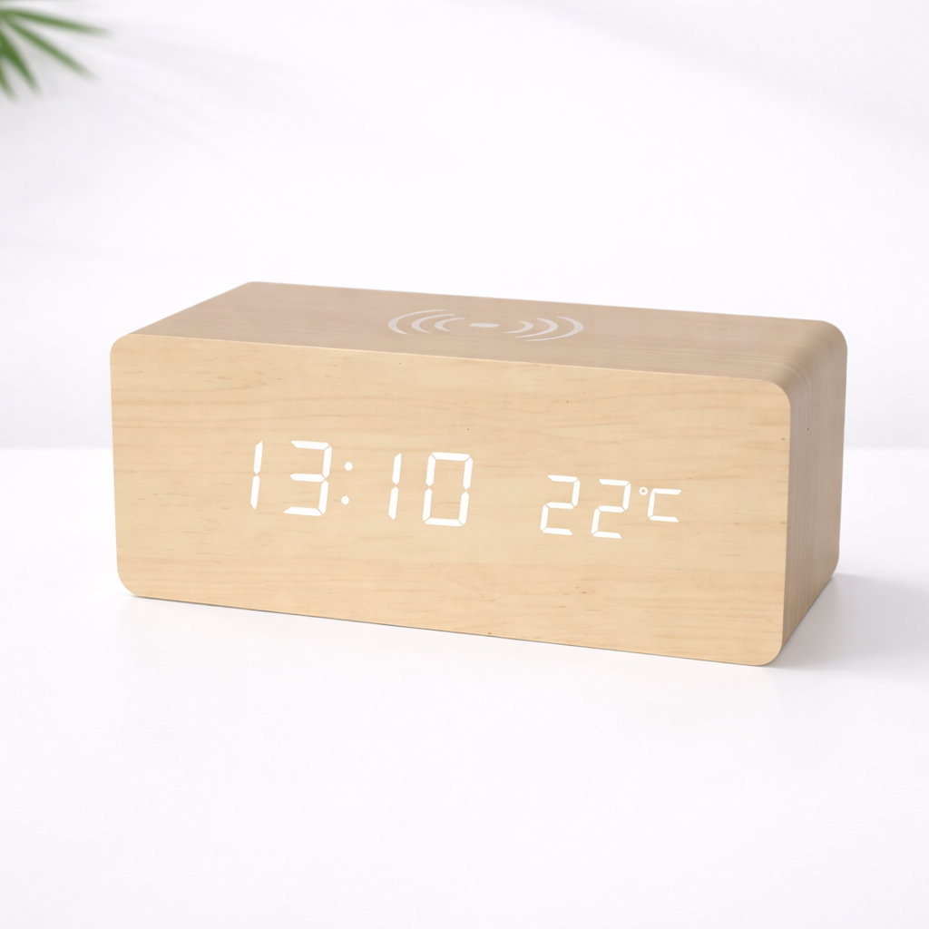 Wooden Led Clock